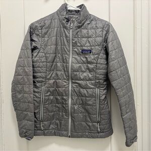 Patagonia Light Gray Nano puff Women's Jacket XS
